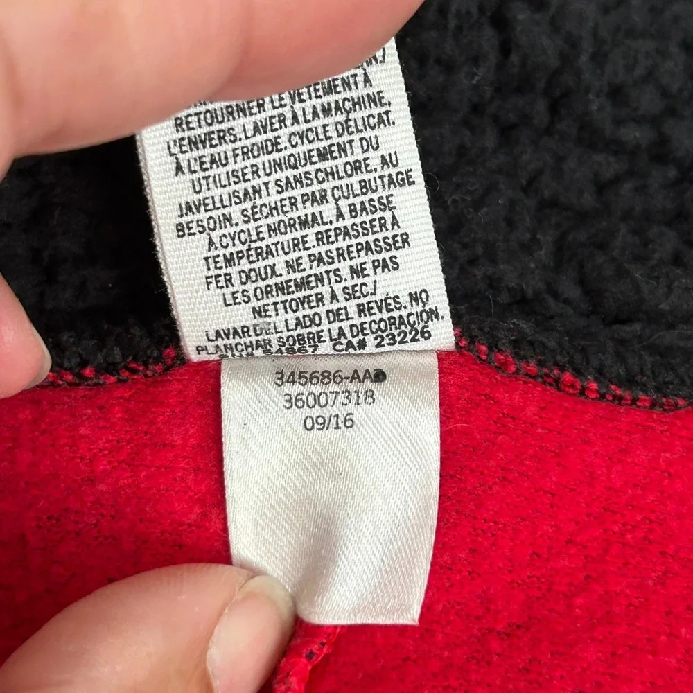 Victoria Secret PINK Red Buffalo Plaid Hooded Sherpa Long Jane One-Piece PJ - SM - Picture 6 of 15